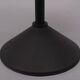 Porada Arredi Black Round side Table 1980s Italy