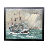 "Seascape". Oil on canvas.