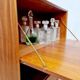 Vintage webé teak wall cabinet by Louis Van Teeffelen