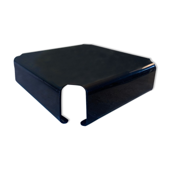Smoked plexiglass coffee table Michel Dumas 70s