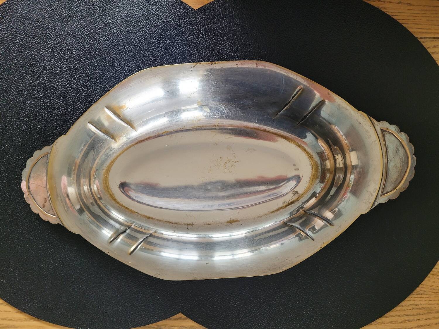Old silver plated dish