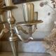 Antique brass candlestick