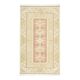 1970s Vintage Turkish Oushak Handmade Wool Cotton Beige Area Rug 153x260