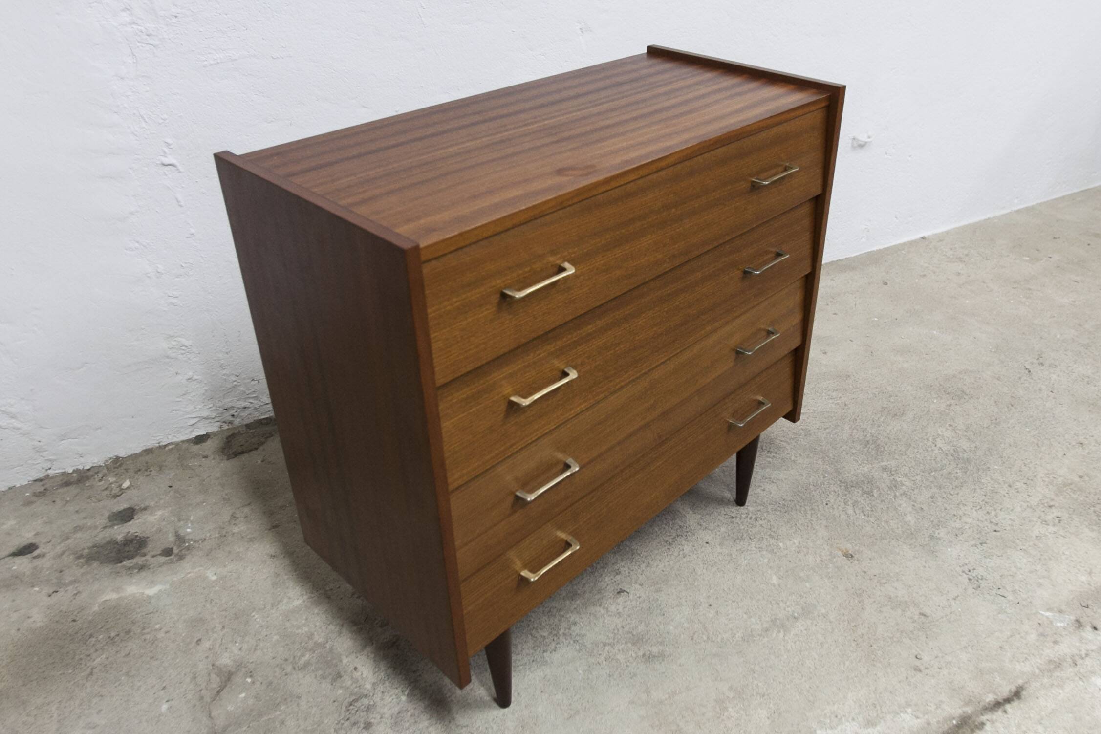 Commode scandinave 4 tiroirs 1960