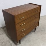 Commode scandinave 4 tiroirs 1960
