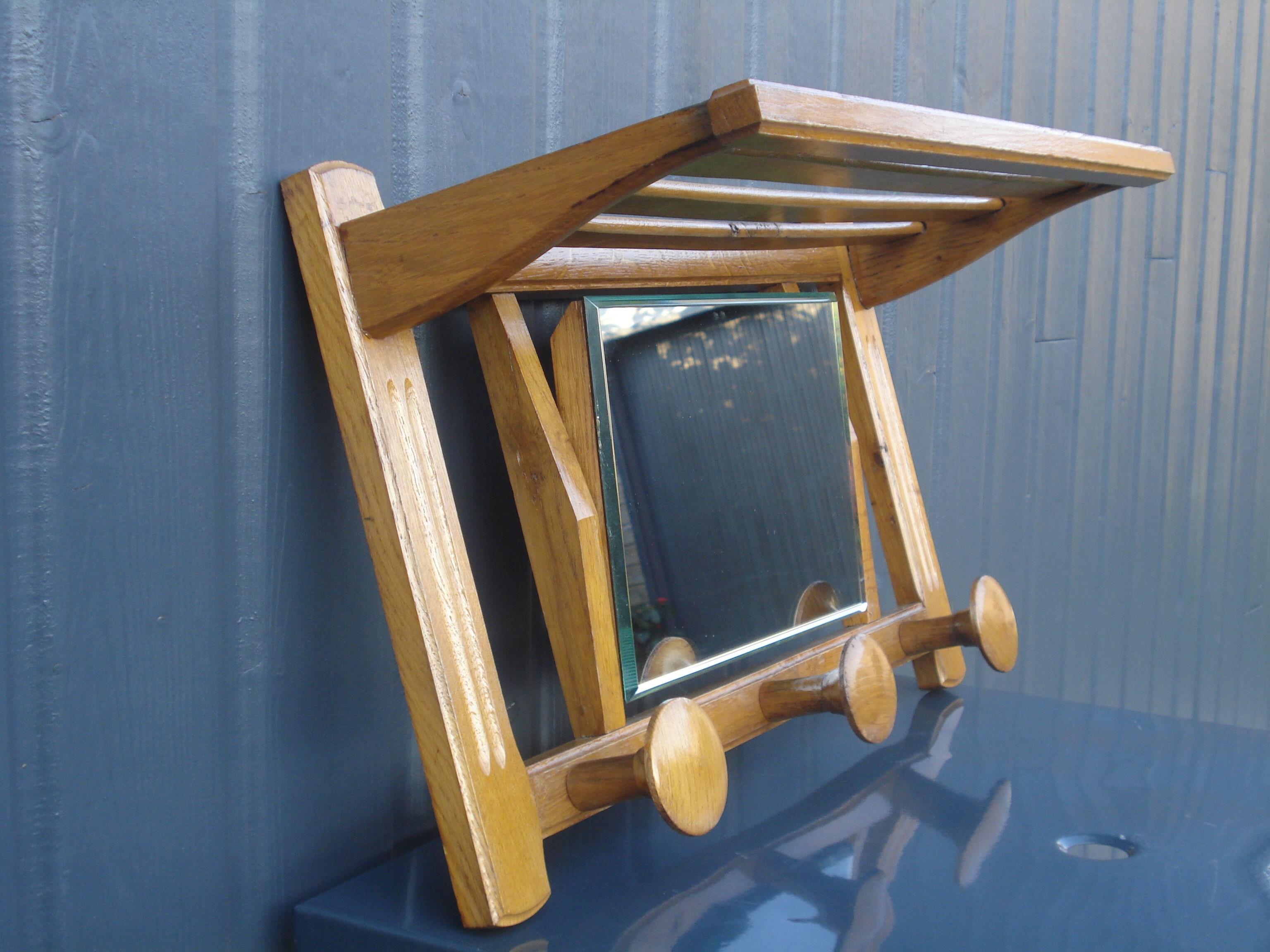 Coat rack with mirror 50s