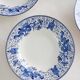 Set of 4 Boch la Louvière Dragon deep plates