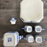 Antique Chinese tea set decorated with dragons.