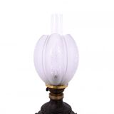 Paire de lampes à huile en bronze, France, vers 1880.