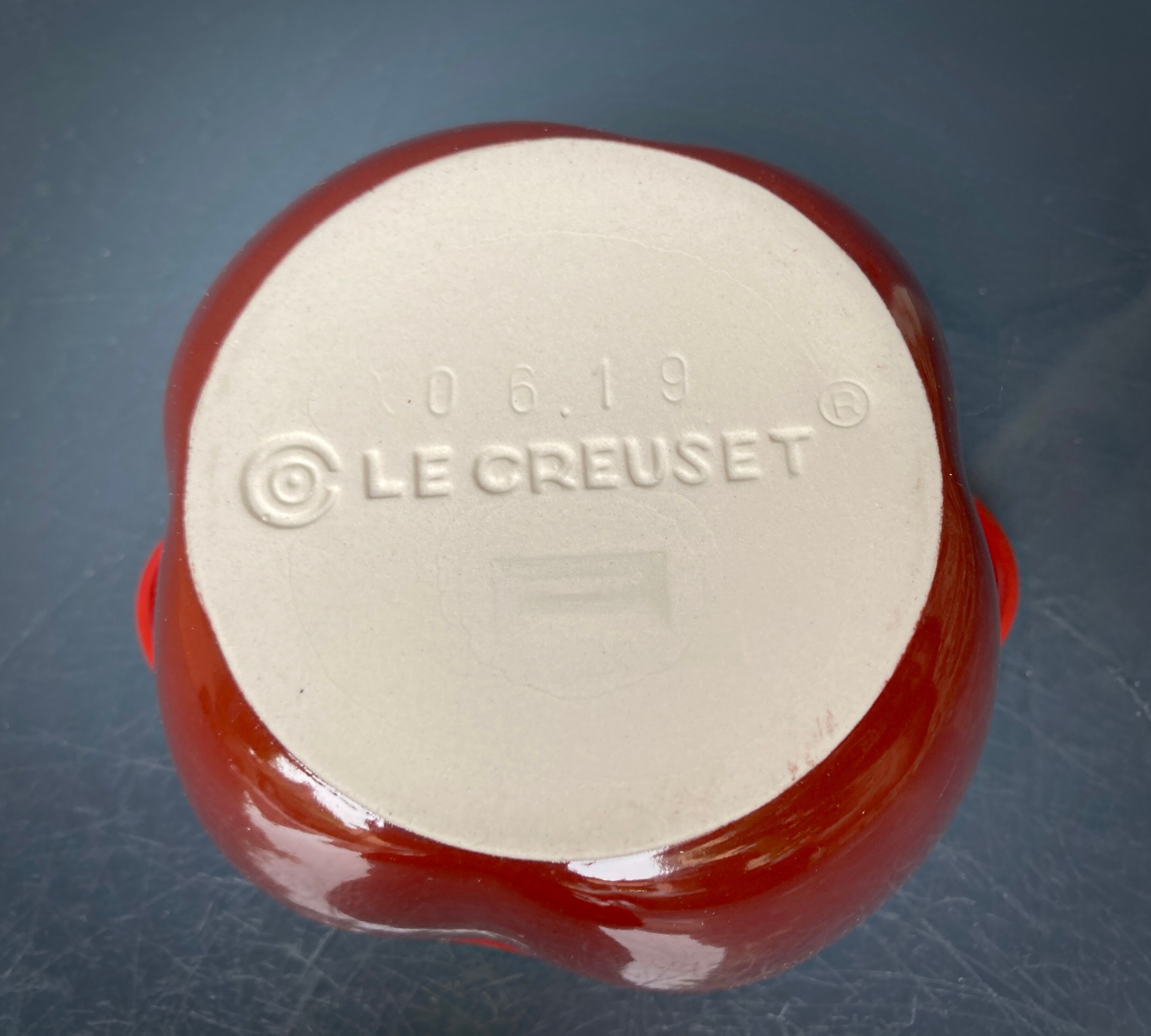Four Le Creuset ceramic casseroles