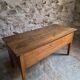Antique oak flour chest from France, 19th century.