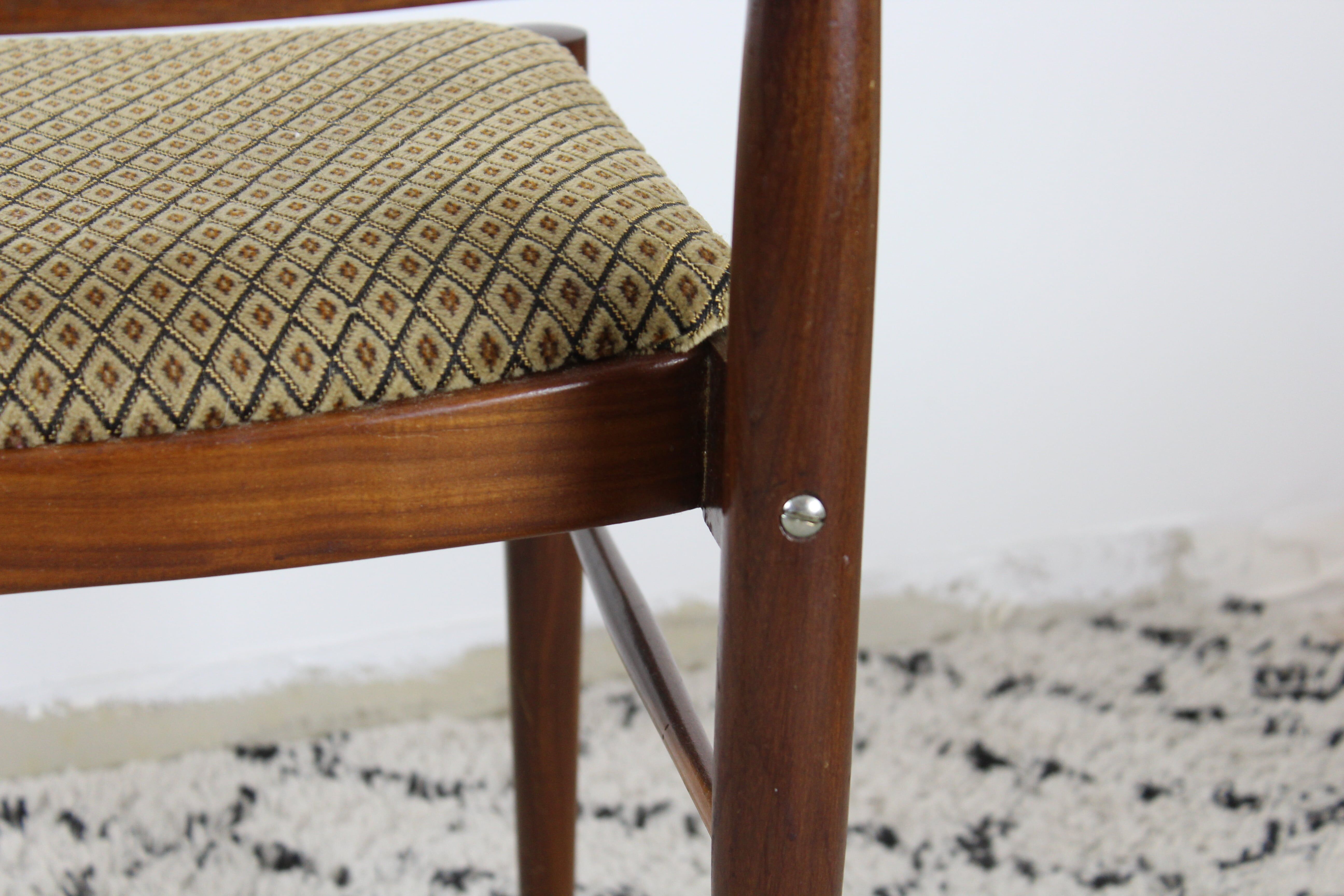 Ensemble de 6 chaises scandinaves vintage