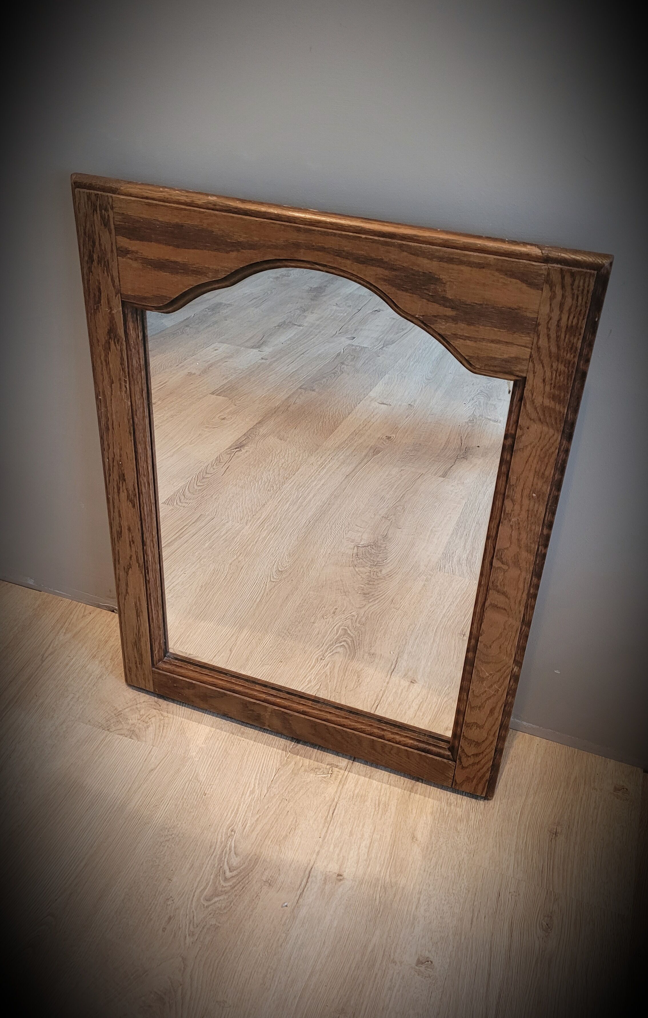 Mirror wood mustache 55x73