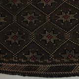 6x10 Brown Yellow Vintage Kilim Rug, 183x297Cm