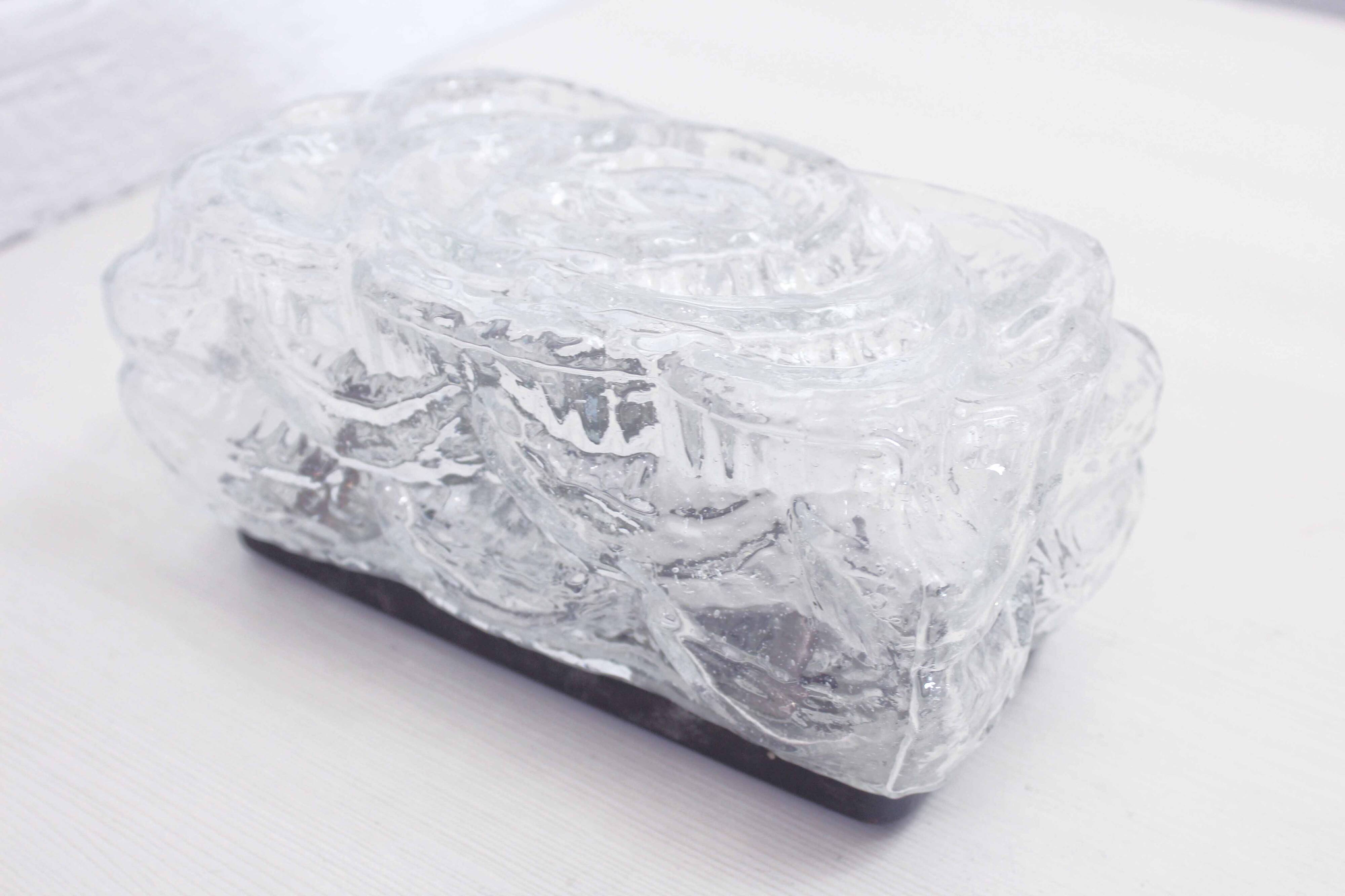 Vintage Kalmar style glass wall light