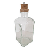 Glass bottle and cork stopper