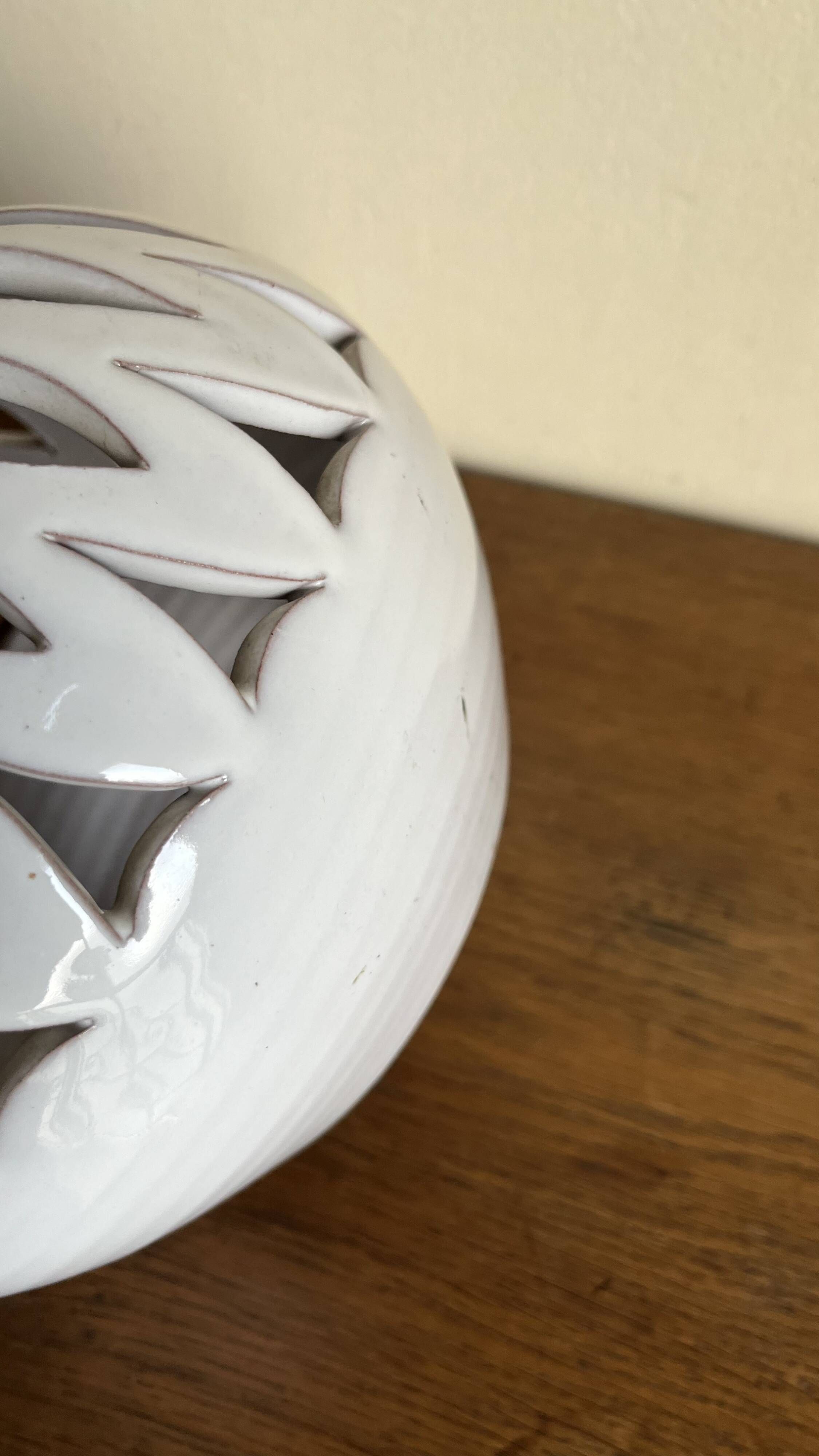 Glazed earth lamp 1960 by Pelletier