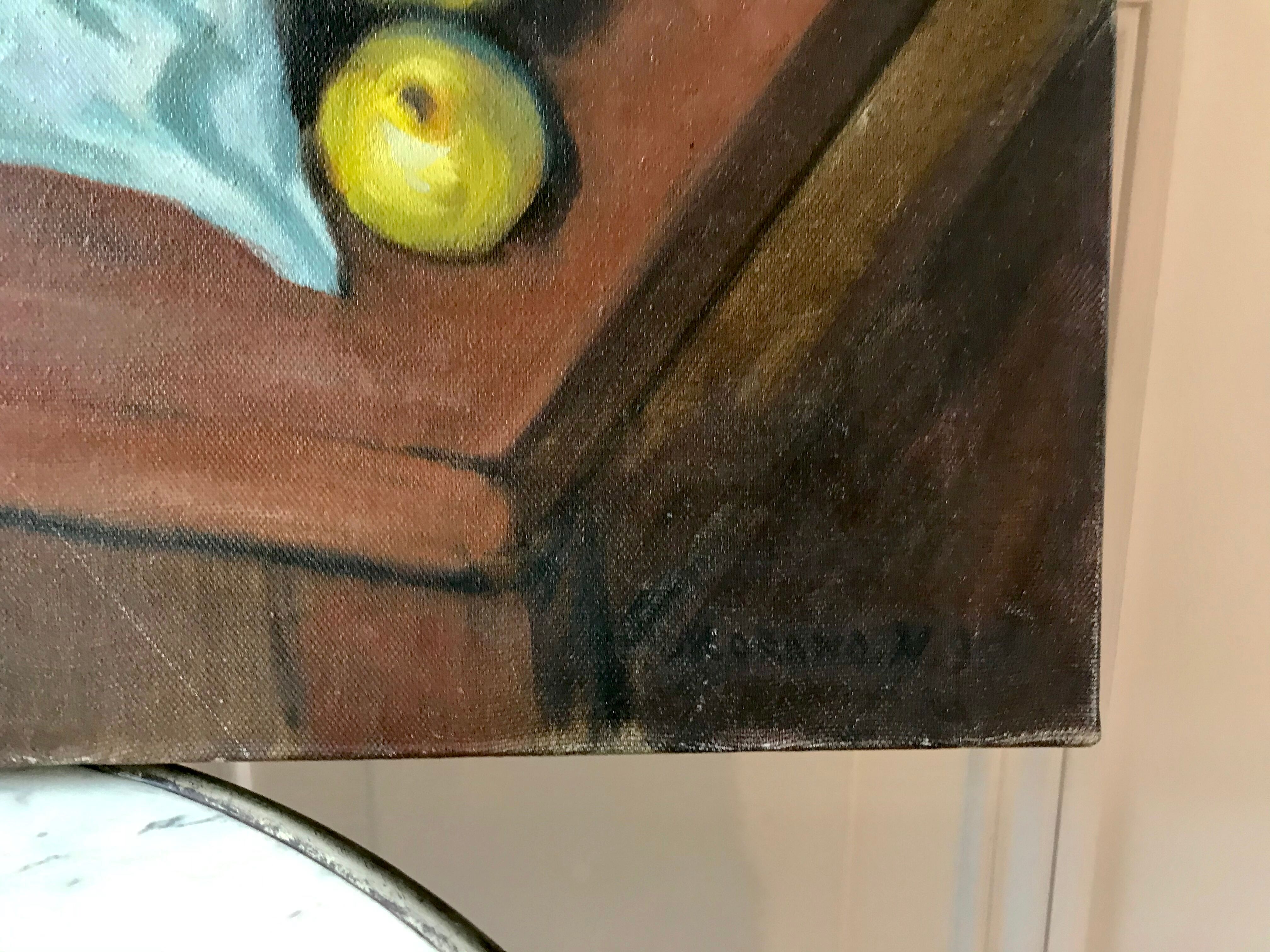 Old painting oil on canvas still life