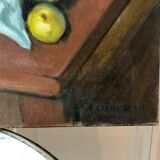 Tableau ancien huile sur toile nature morte
