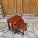 Vintage teak nesting coffee tables