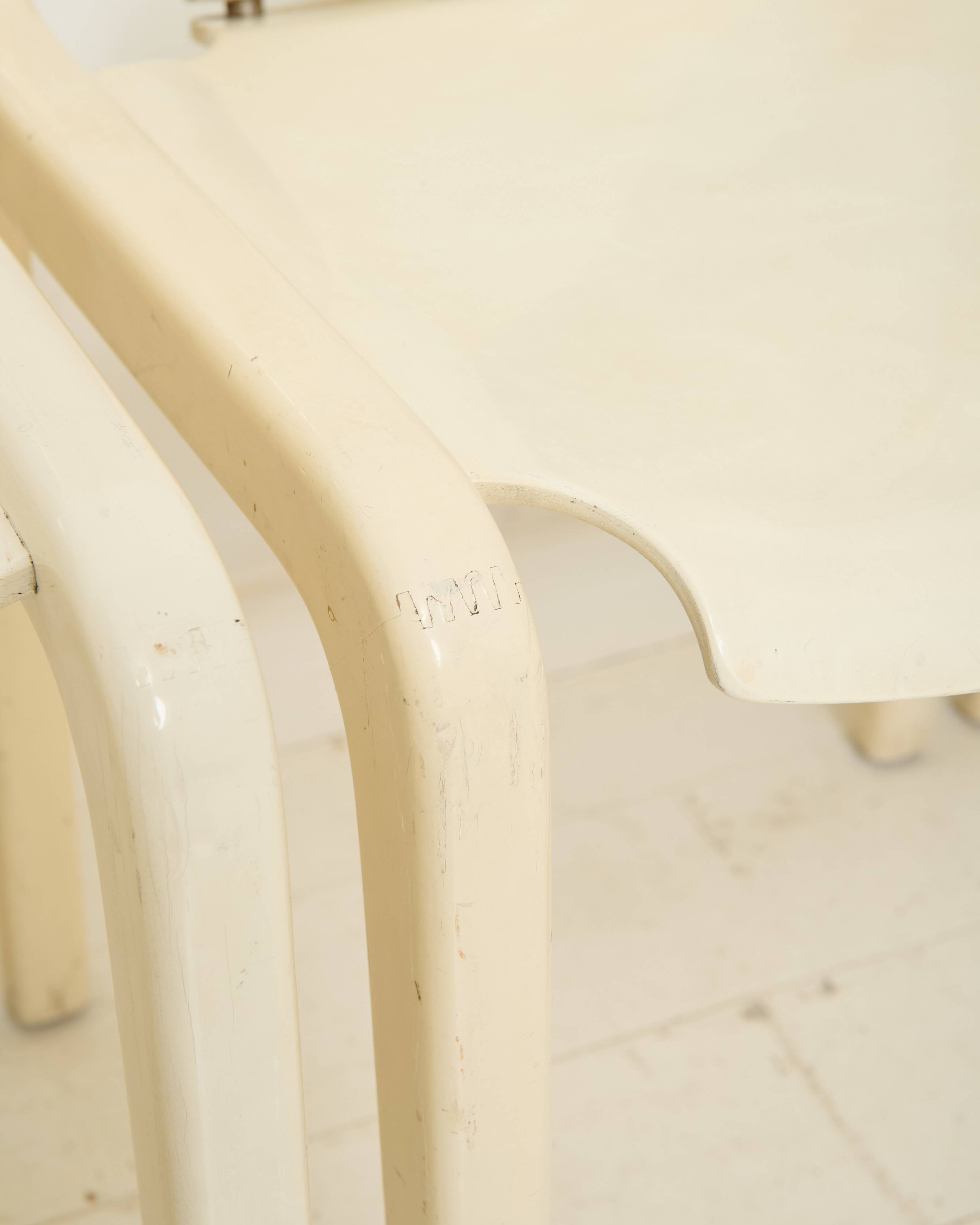 Lacquered wooden chairs, Augusto Savini, Pozzi, 1968