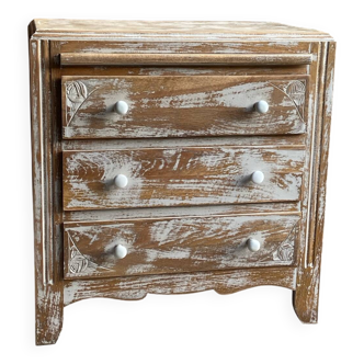Art deco oak chest of drawers