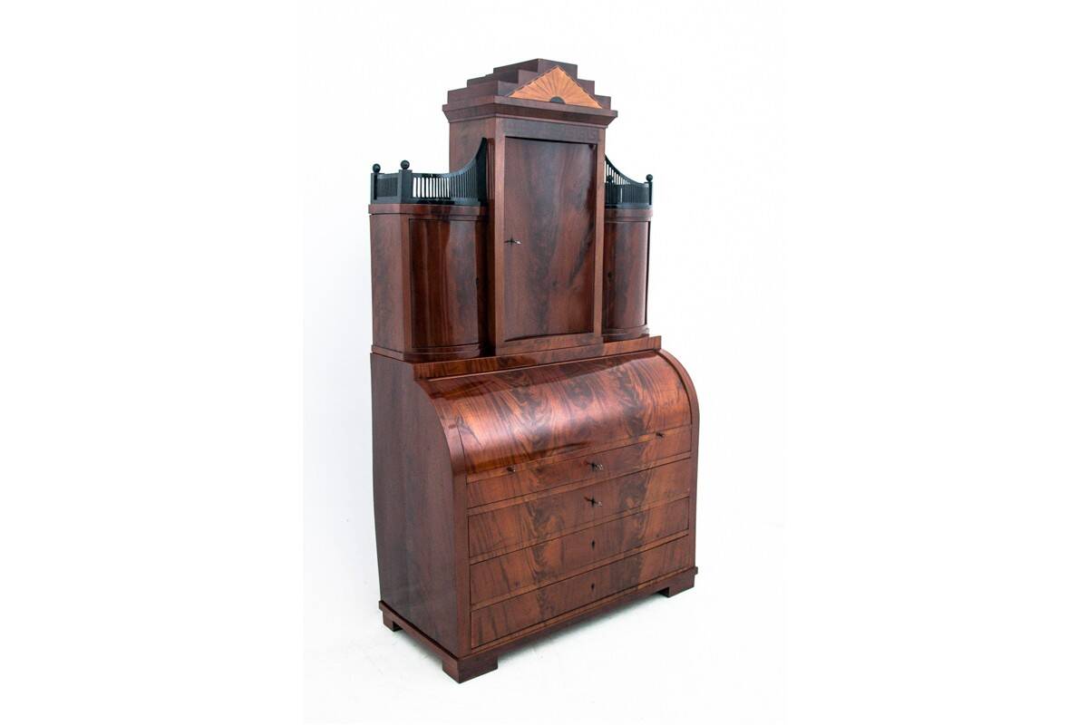 Biedermeier secretary, Northern Europe, mid 19th century.