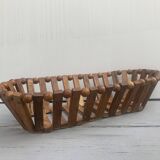 Scandinavian style wooden fruit bowl