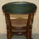 Victorian captain's chair in mahogany and leather