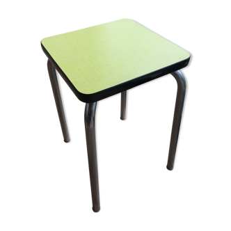 Canary bright yellow formica tabouret