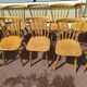 Set of 18 wooden bistro chairs - vintage - year 50 - 60