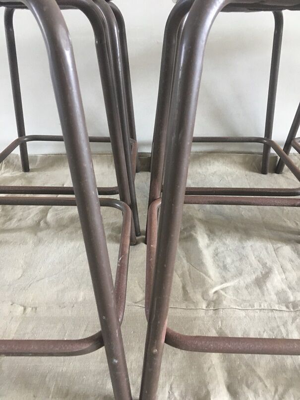 Set 6 industrial stools