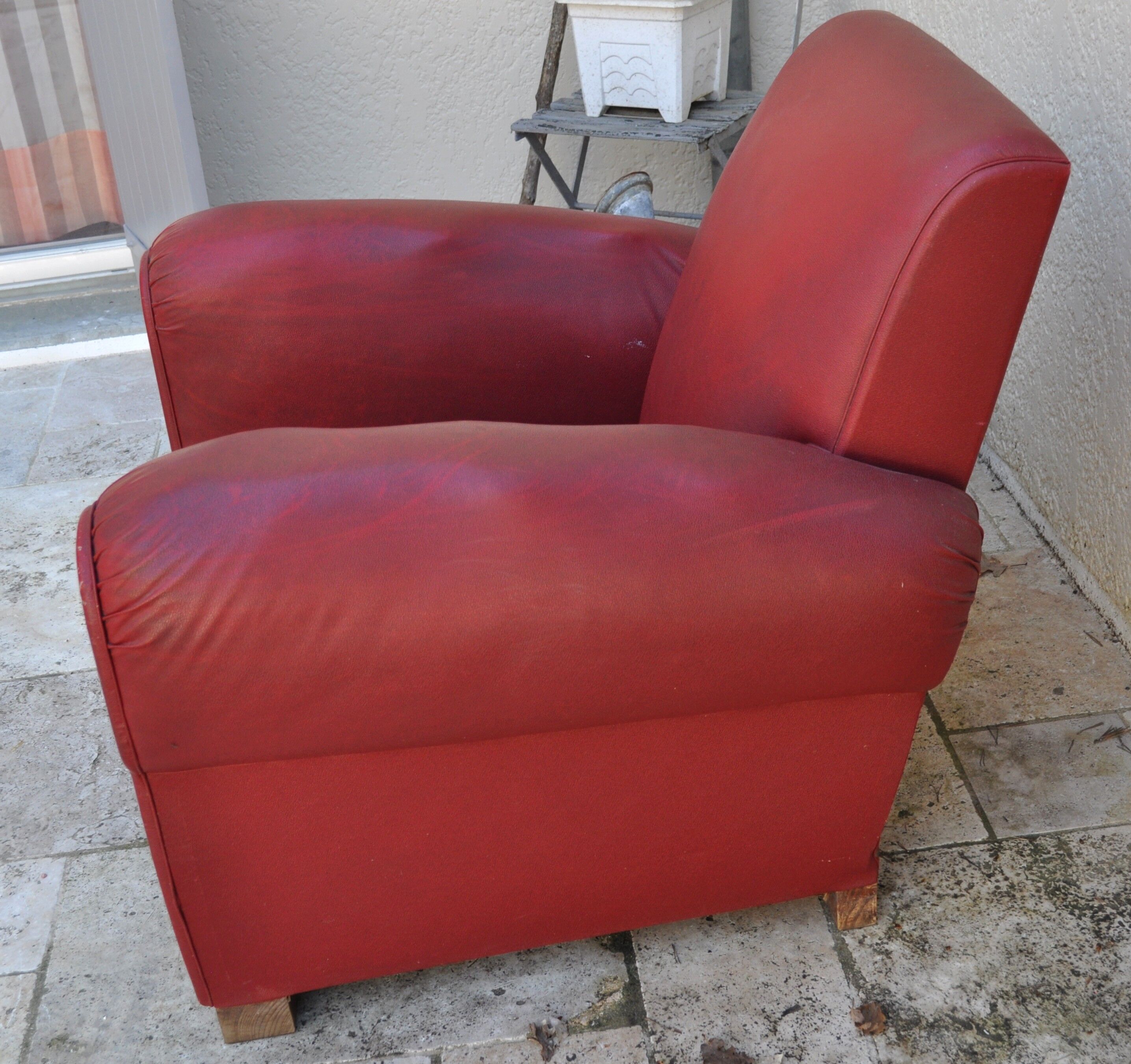 Fauteuil club skaï