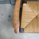 Fauteuil ancien en bois et assise paillée