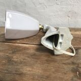 Art deco porcelain and opaline sconce