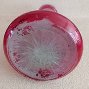 Molded glass vase