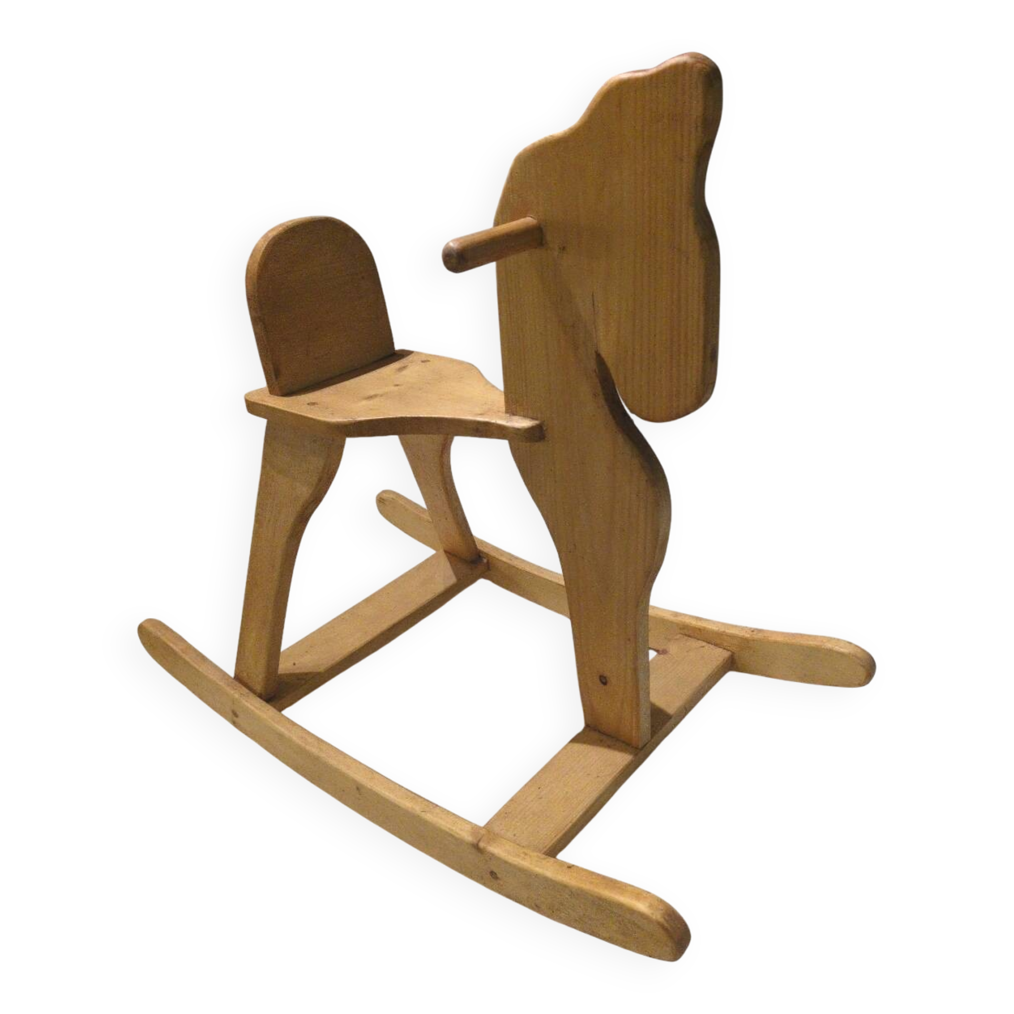 Rocking horse made of solid pine