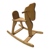Rocking horse made of solid pine
