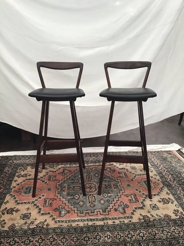 2 tabourets de bar années 50 scandinaves