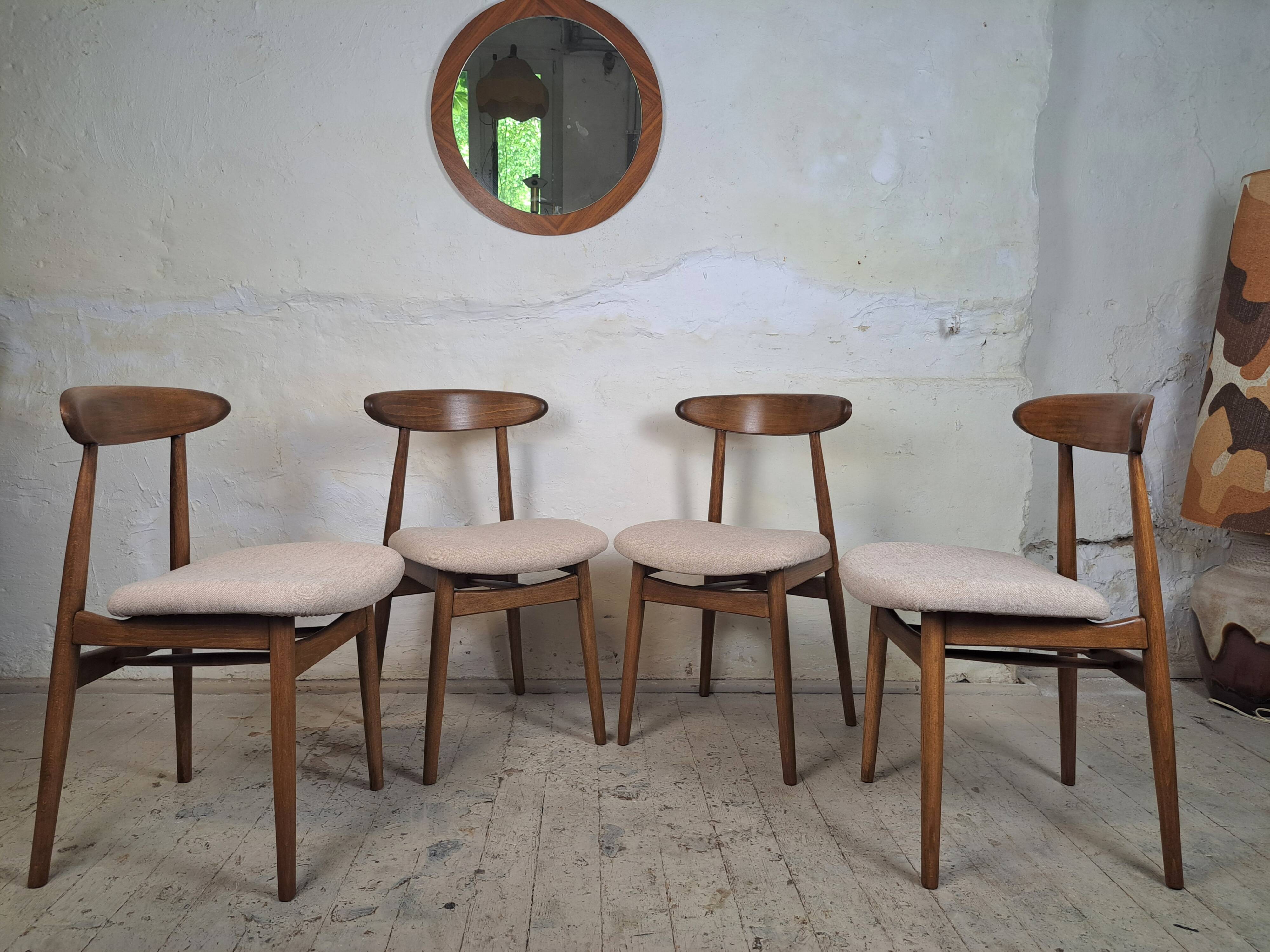 Chaises rénovées de l'époque communiste, années 1960, Pologne