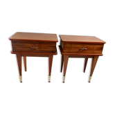 Paire de tables de chevet vintage