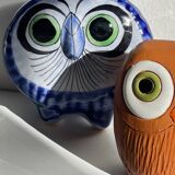 Vintage Handmade Ceramic Owls