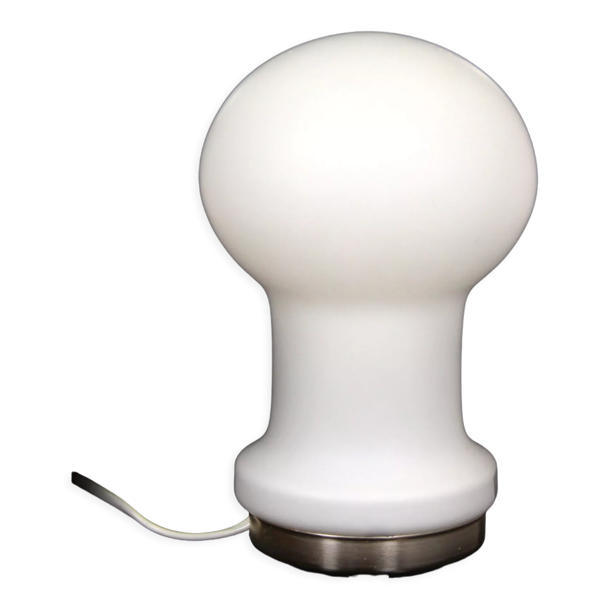 Vintage Glass Table Lamp from Osvětlovací Sklo, 1970s