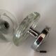 Pair of Mid-Century Wall Sconces in Glass and Chrome