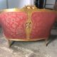Bench louis XV style in gilded wood carved and upholstered
