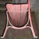 Garden bench wood metal early XXth "ox blood"