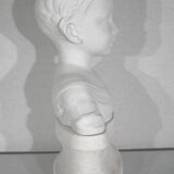 Children's bust in biscuit of limoges – early twentieth century