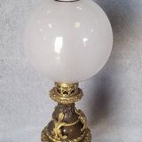 Authentic old large oil lamp