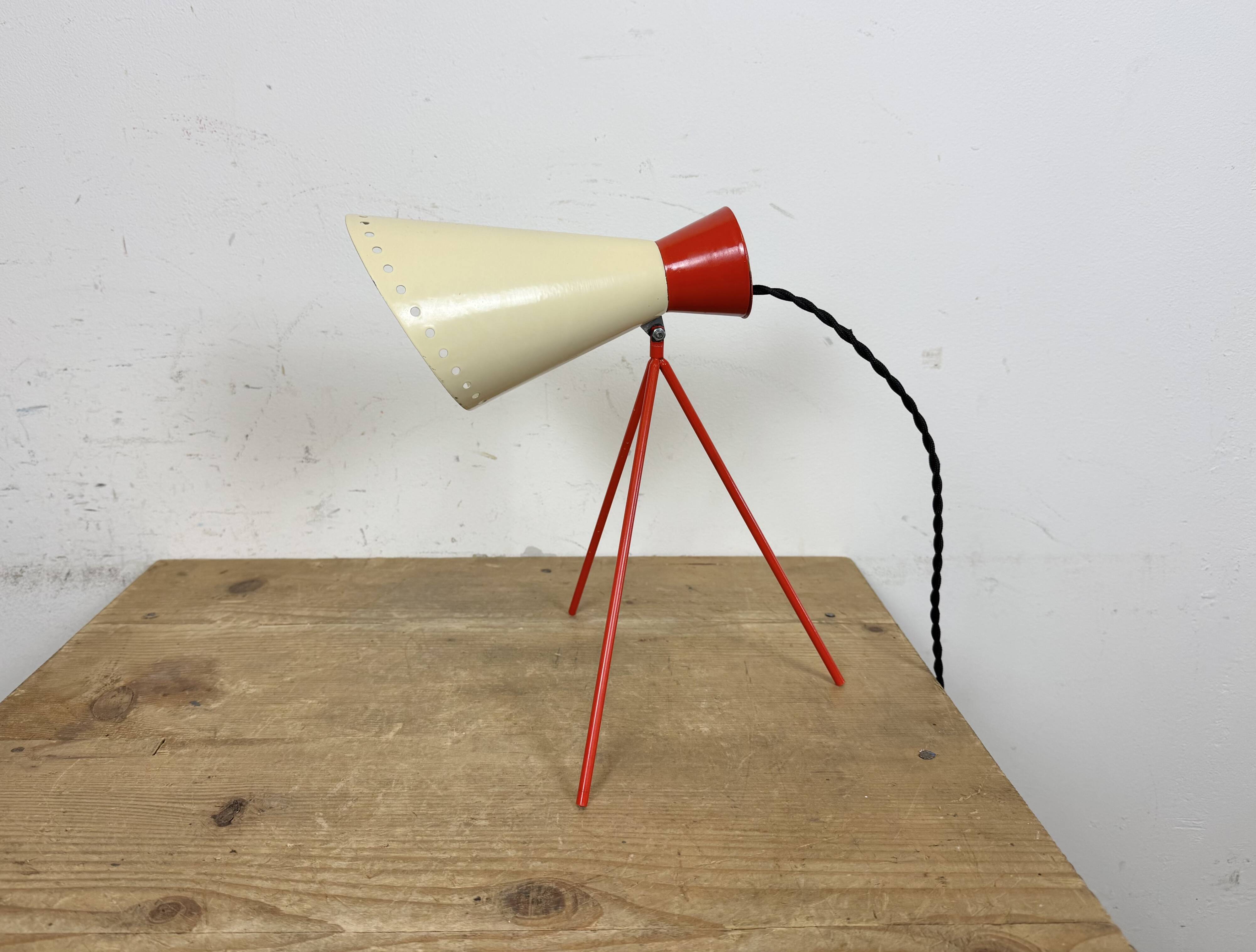 Vintage Midcentury Table Lamp by Josef Hůrka for Napako, 1950s