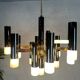 Vintage design 'hexagon' black & gold chandelier – Boulanger